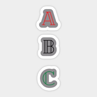 ABC Sticker